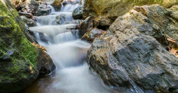 Waterfall in the Maredumilli forest, visited on the Maredumilli tour package from Rajahmundry