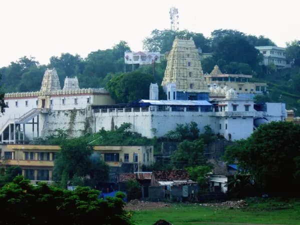 Bhadrachalam Sri Rama temple on the hill above the Godavari